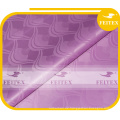 Polyester rosa Farbe Jacquard gefärbt Damast FEITEX afrikanischen Stoff Stoff Bazin Riche 10 Yards / Tasche